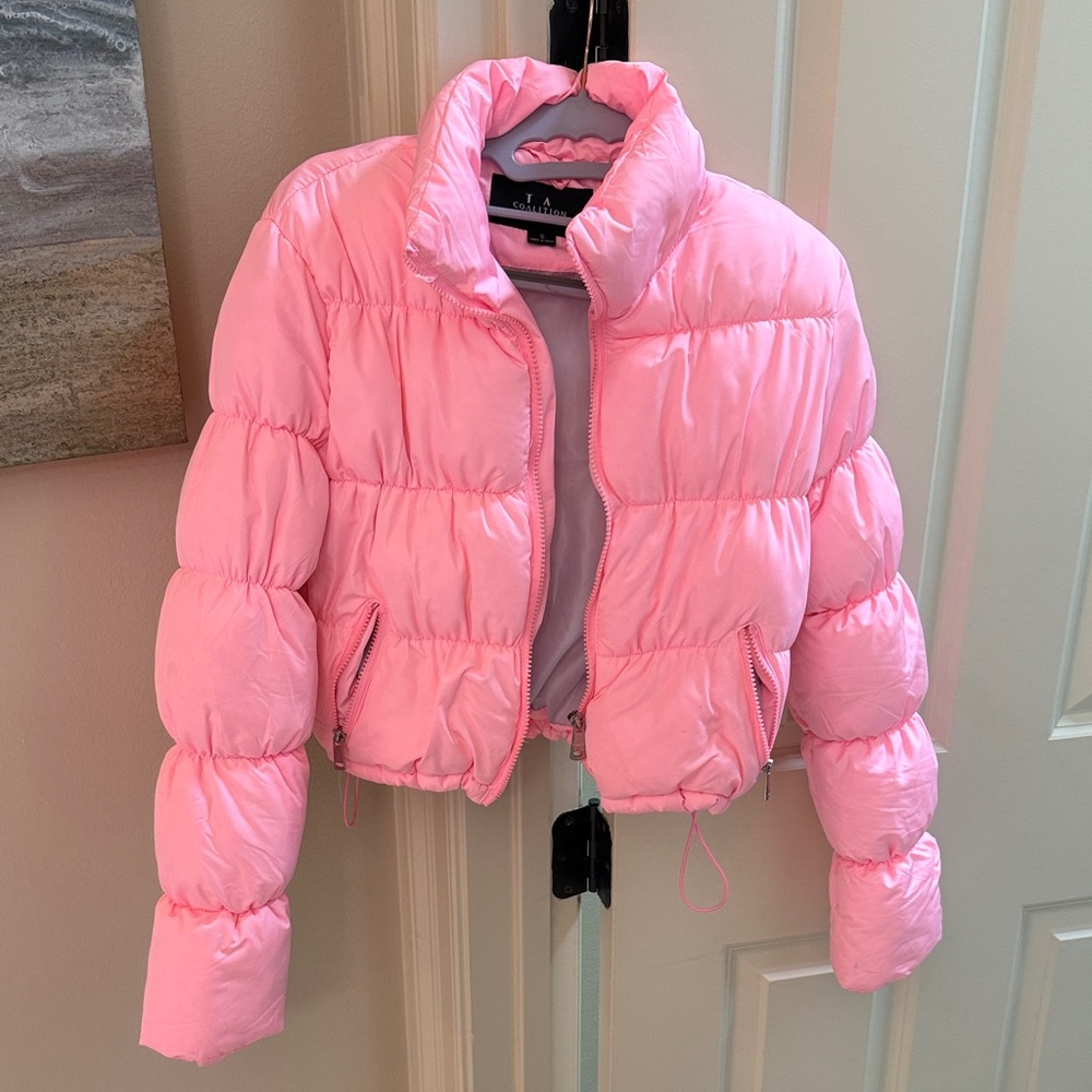 LA Coalition Kids Light Pink Puffer Jacket size Small